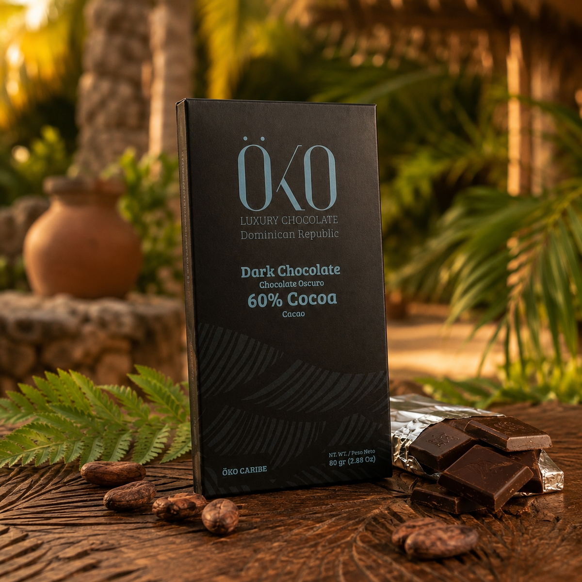 Öko Caribe 60% Dark Chocolate | Single-Origin Dominican Republic Bean-to-Bar Chocolate