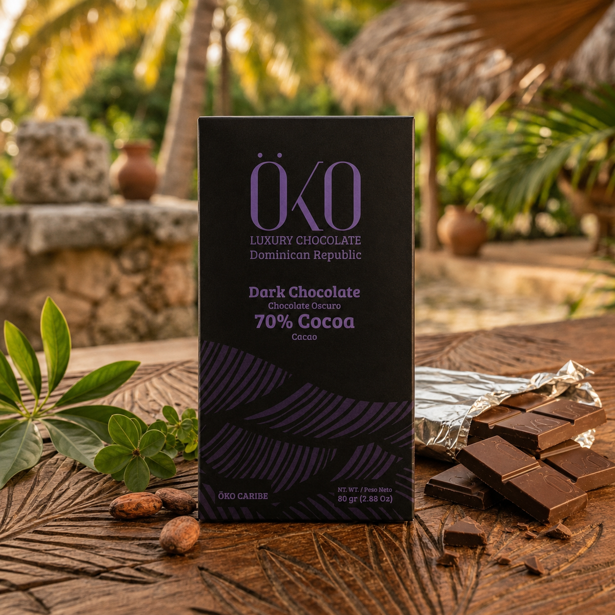 Öko Caribe 70% Dark Chocolate | Single-Origin Dominican Republic Bean-to-Bar Chocolate