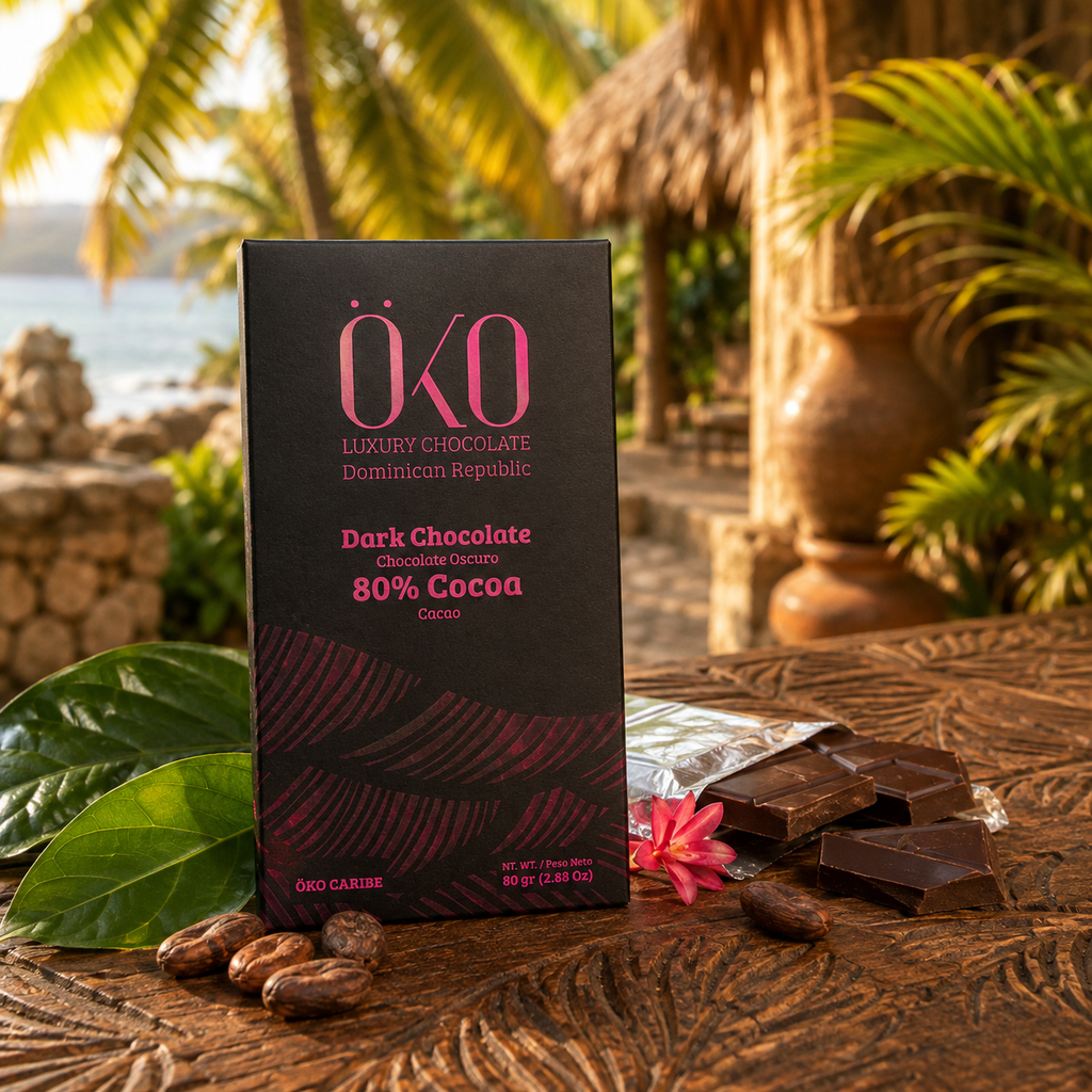 Öko Caribe 80% Dark Chocolate | Single-Origin Dominican Republic Bean-to-Bar Chocolate