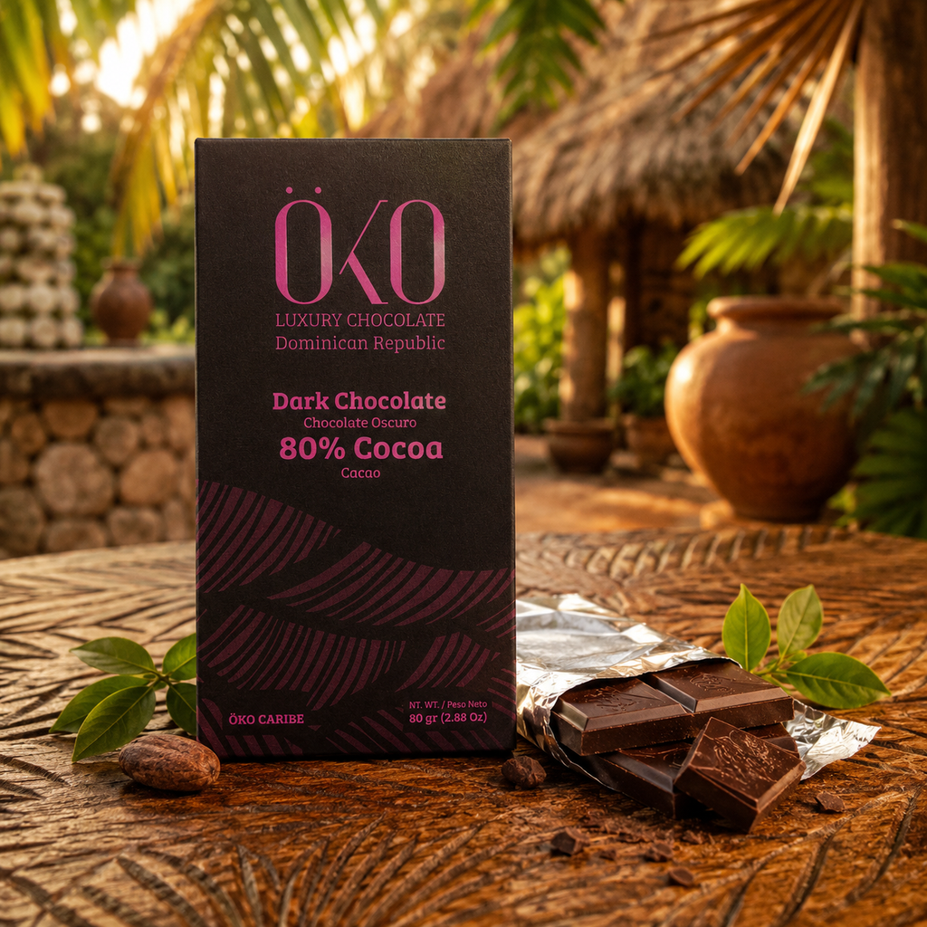 Öko Caribe 80% Dark Chocolate | Single-Origin Dominican Republic Bean-to-Bar Chocolate