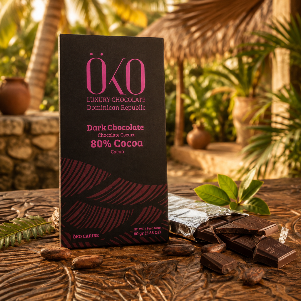 Öko Caribe 80% Dark Chocolate | Single-Origin Dominican Republic Bean-to-Bar Chocolate