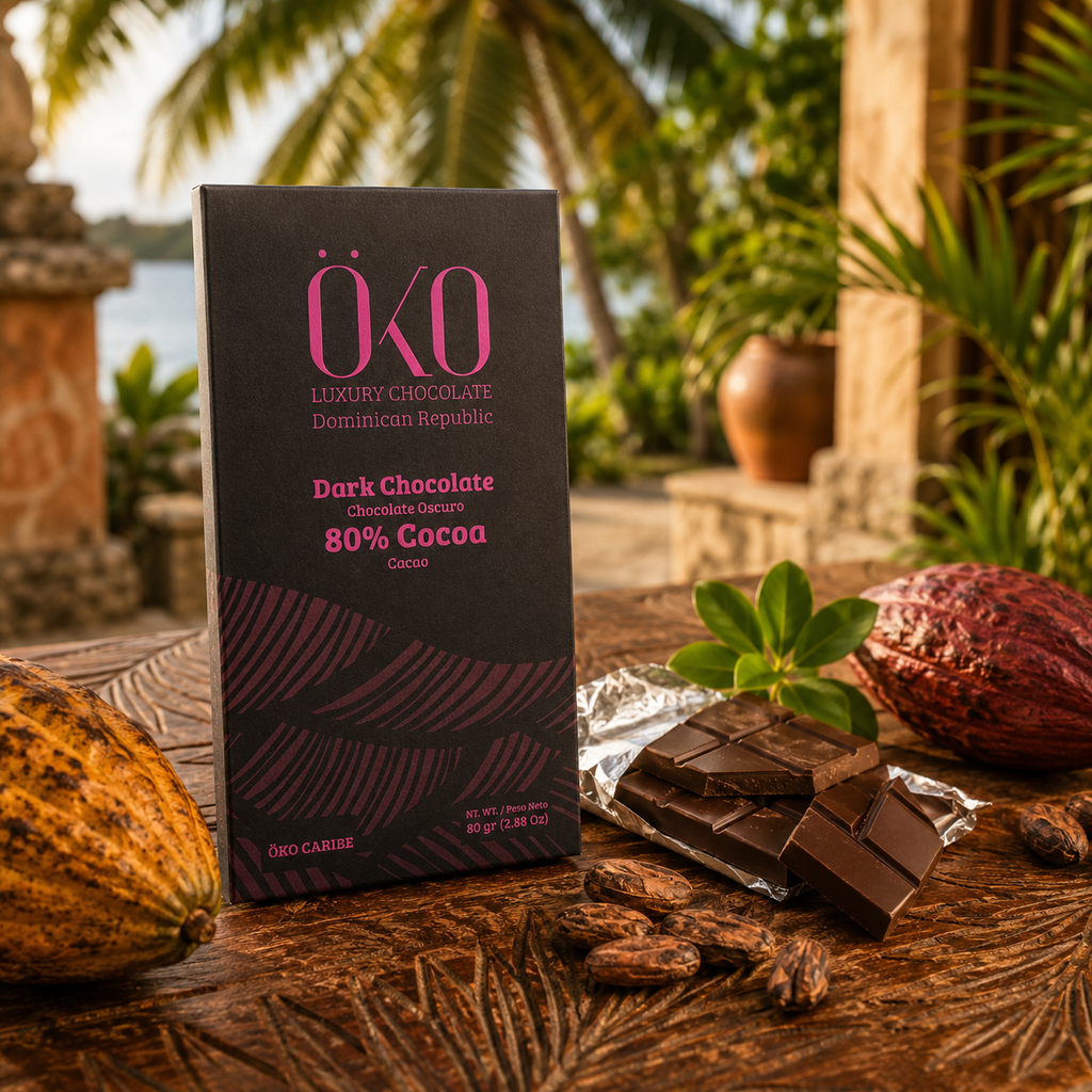 Öko Caribe 80% Dark Chocolate | Single-Origin Dominican Republic Bean-to-Bar Chocolate