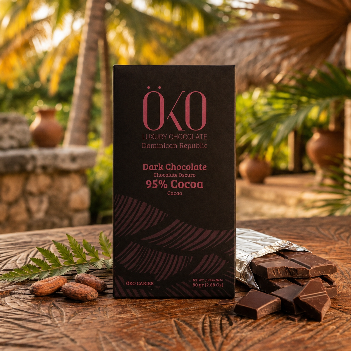 Öko Caribe 95% Extra Dark Chocolate | Single-Origin Dominican Republic Bean-to-Bar