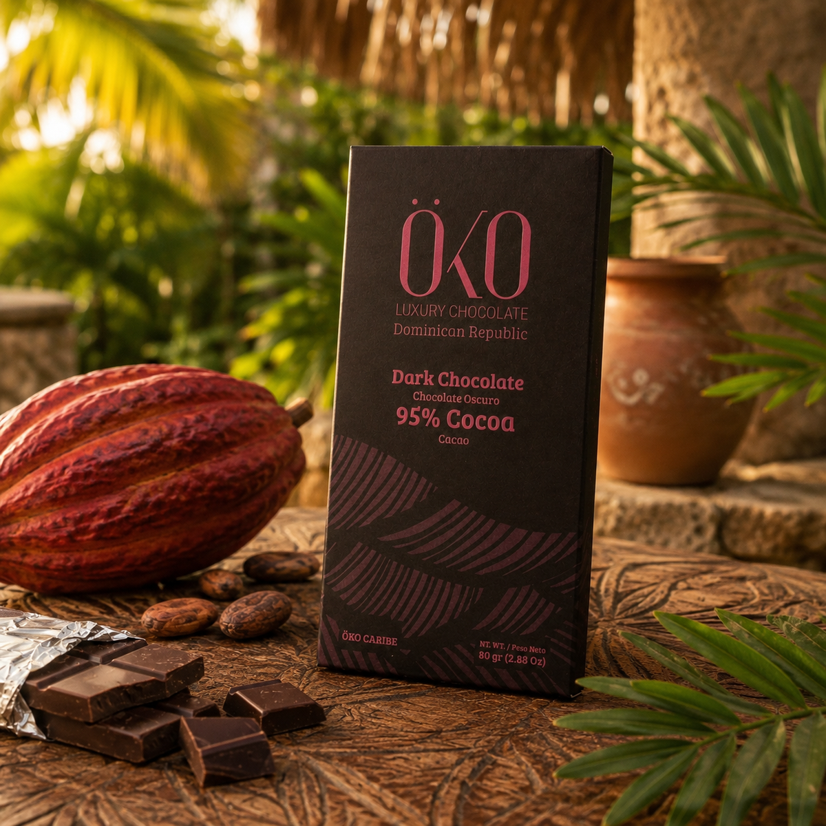 Öko Caribe 95% Extra Dark Chocolate | Single-Origin Dominican Republic Bean-to-Bar