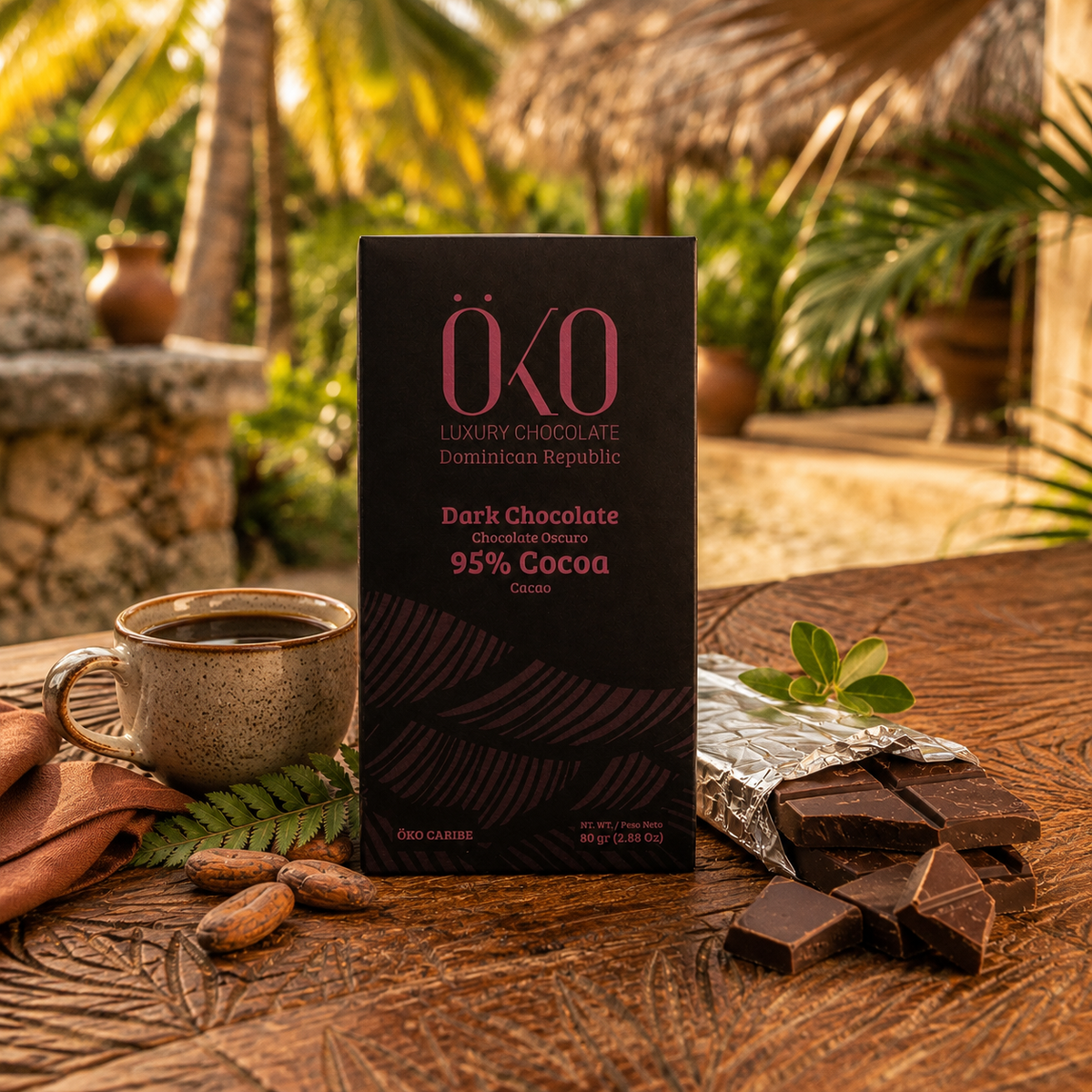 Öko Caribe 95% Extra Dark Chocolate | Single-Origin Dominican Republic Bean-to-Bar